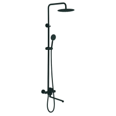 Душова колонка зі змішувачем Zerix DAX-006-J-35cm Black (нерж. сталь)