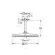 Верхний душ с потолочным кронштейном Grohe Rainshower Mono