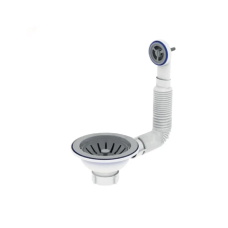 Выпуск резьбовой Zerix KS-02 3 1/2" с гибким круглым переливом