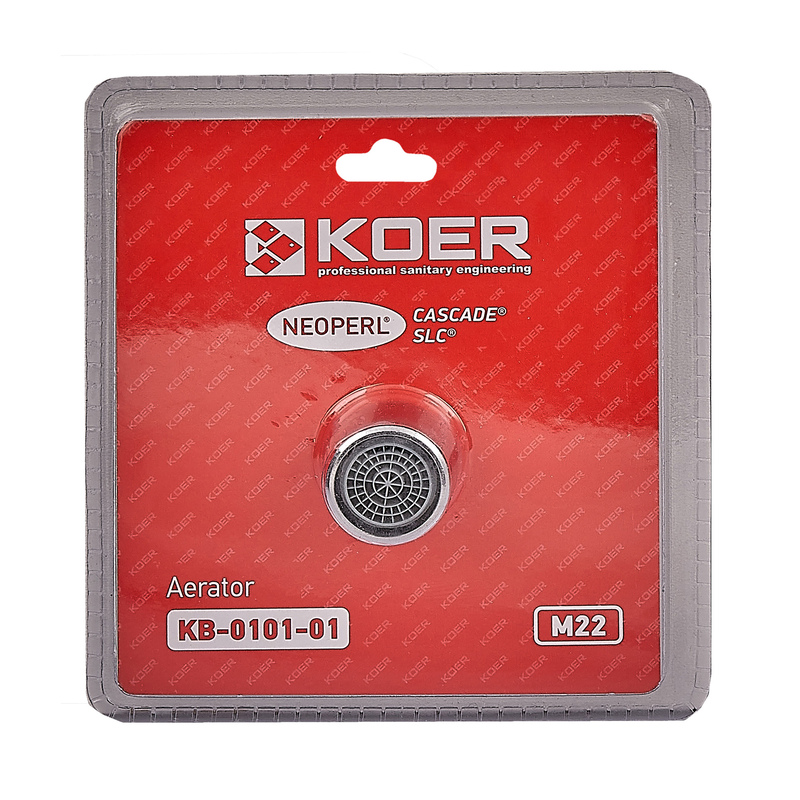 Аэратор М-22 Koer KB-0101-01 NEOPERL CASCADE SLC (Цвет хром)