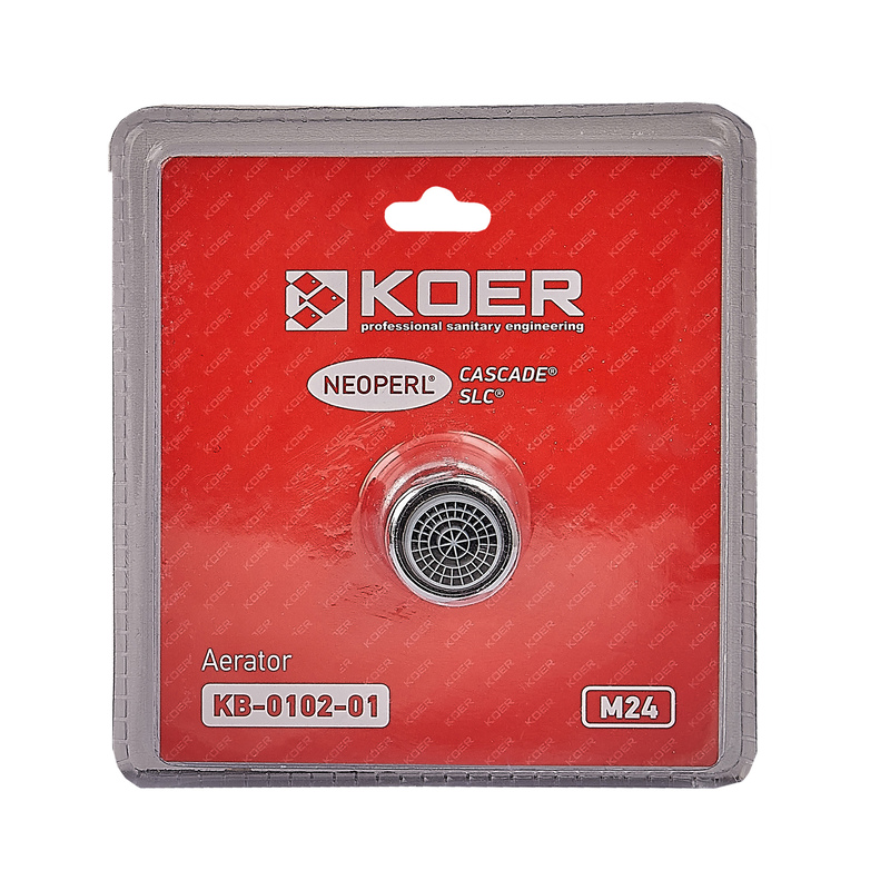 Аэратор М-24 Koer KB-0102-01 NEOPERL CASCADE SLC (Цвет хром)