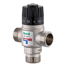 Клапан смесительный Roho R1207-075 - 3/4" ЗР термостатический (35-60*C)