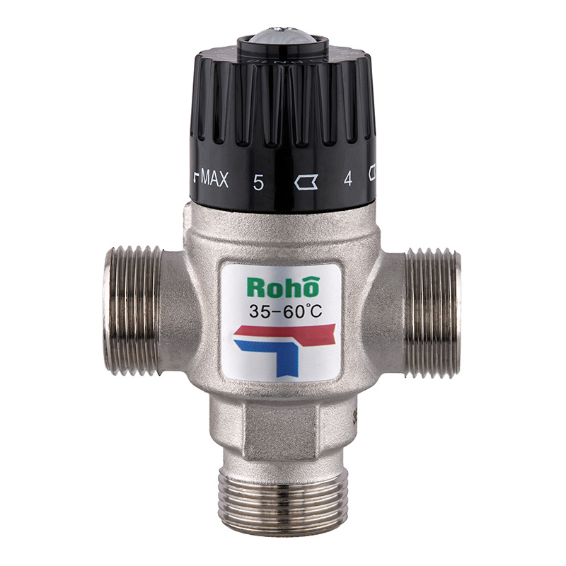 Клапан смесительный Roho R1207-075 - 3/4" ЗР термостатический (35-60*C)