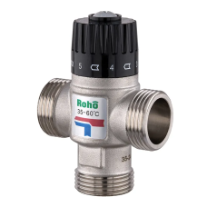 Клапан смесительный Roho R1207-100 - 1" ЗР термостатический (35-60*C)