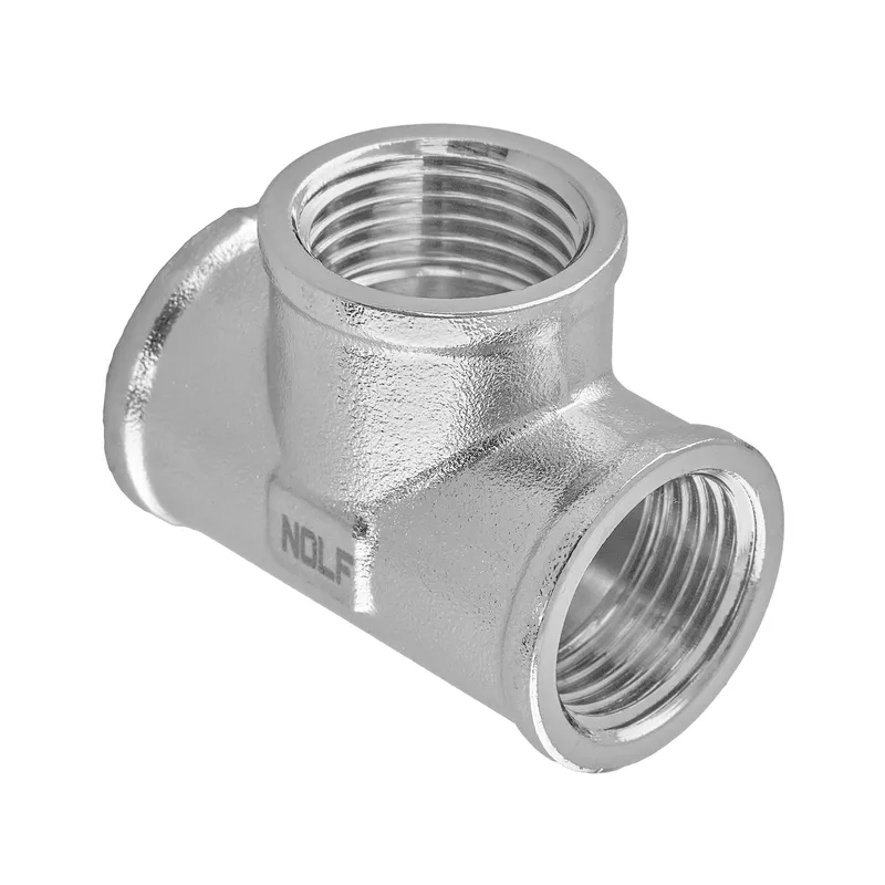 Тройник Nolf NFC.T06F-N-1/2''FFF никелированный