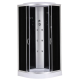 Бокс душевой с гидромассажем Mixxus STRONG SBH02-90x90x215-GR SATIN низкий поддон