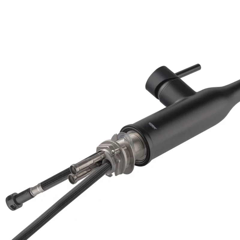 Кухонный смеситель с выдвижным изливом KOER KI-70004-05 (нерж. сталь)