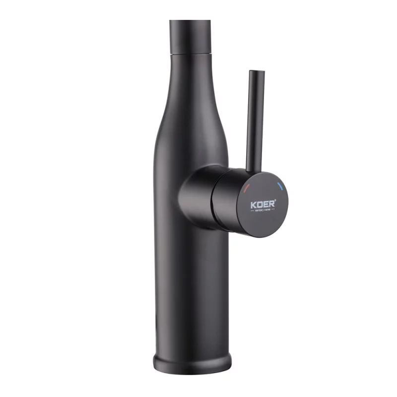 Кухонный смеситель с выдвижным изливом KOER KI-70004-05 (нерж. сталь)