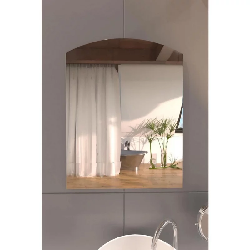 Зеркало настенное Zerix ALIVE MRZ01-45x60 прямоугольное с дугообразным верxом