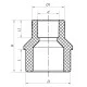 Муфта редукционная НB 32x25 PPR Koer K0058.PRO
