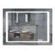 Зеркало Mixxus STYLE MR03-90x70 с Led Touch, Anti-fog, димером, регулятором яркости, часами (MI6007