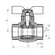 Кран шаровый PPR КШ Koer (бабочка) для горячей воды 25 (Koer K0182.PRO)