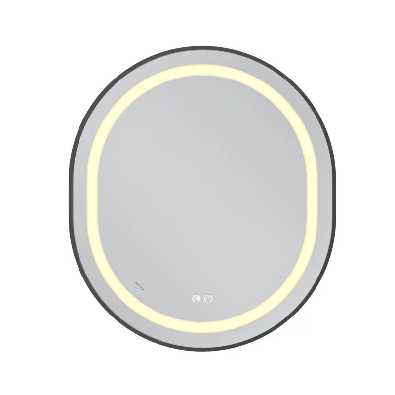 Зеркало Mixxus Premium ELLIPSE MV05-80x70-Reverse BLACK с Led Touch, Anti-fog, димером (3-6,5kK) (M