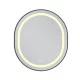 Зеркало Mixxus Premium ELLIPSE MV05-80x70-Reverse BLACK с Led Touch, Anti-fog, димером (3-6,5kK) (M