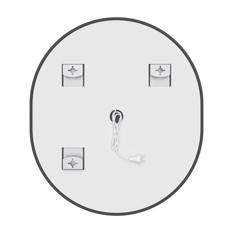 Зеркало Mixxus Premium ELLIPSE MV05-80x70-Reverse BLACK с Led Touch, Anti-fog, димером (3-6,5kK) (M