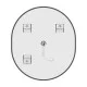 Зеркало Mixxus Premium ELLIPSE MV05-80x70-Reverse BLACK с Led Touch, Anti-fog, димером (3-6,5kK) (M
