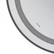 Зеркало Mixxus Premium ELLIPSE MV05-80x70-Reverse BLACK с Led Touch, Anti-fog, димером (3-6,5kK) (M