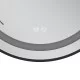 Зеркало Mixxus Premium ELLIPSE MV05-80x70-Reverse BLACK с Led Touch, Anti-fog, димером (3-6,5kK) (M