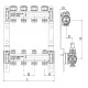Коллектор с термостатическими и запорными клапанами Roho R805-02 - 1"х 2 вых.