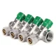 Коллектор вентильный с фитингом Koer KR.1123-4 3/4”x4 ways