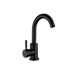 Смеситель для умывальника Champion SUS-011-B Black с нерж. стали SUS304 (Цв.черный)