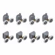 Душевая кабина с низким поддоном Mixxus PLAIN SCT02-100x100x195-FB SATIN матовое стекло 4мм (MI6897