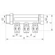Коллектор с шаровыми кранами и фитингом Koer KR.1125-2 3/4”x2 ways