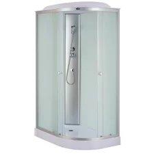 Бокс душевой без гидромассажа Mixxus WAVE SB02-120x80x215-L-FB SATIN с низким поддоном
