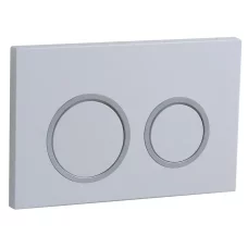 Панель смыва Koer KT-0605-03 220x140x12mm пластиковая, кнопка круглая