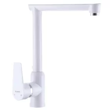 Смеситель для кухни Plamix Mario-017 White (с подводкой)