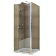 Душевая кабина без поддона Koer SR SC05-90x90x195-TR-01 прозрачное стекло Easy Clean 6мм, хром (KR5