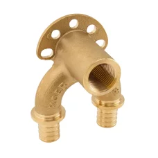 Уголок настен. з сквозным проходом и ВР Koer KA.LW20-06F-20 - 20(2.8mm) x 1/2"F x 20(2.8mm) (KR4883