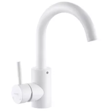 Смеситель для умывальника Mixxus SUS-011-B White из нерж. стали SUS304