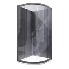 Душевая кабина без поддона Koer SR SC04-90x90x195-TR-07 прозрачное стекло Easy Clean 5мм, графит (K