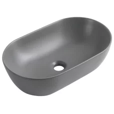 Раковина накладная Mixxus Premium ELLIPSE-0109 GRAY 500x300x140mm