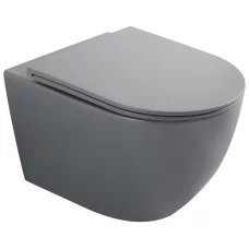 Унитаз подвесной Mixxus Premium ELLIPSE-0308-T3 GRAY 490x360x360mm система смыва TORNADO 3.0 (MP665