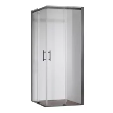 Душевая кабина без поддона Koer SR SC03-90x90x200-TR-07 прозрачное стекло Easy Clean 6мм, графит (K