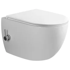 Унитаз-биде подвесной Mixxus Premium ELLIPSE-1301-R 500x365x350mm система смыва RIMLESS