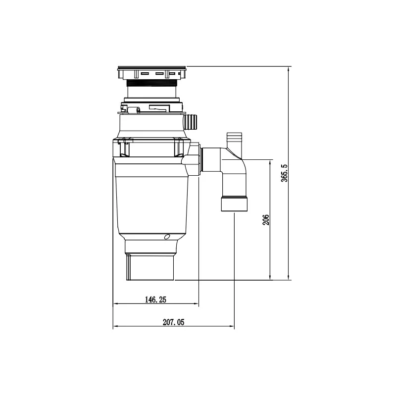 Измельчитель пищевых отходов Mixxus GD-01-0,5 (390Вт)