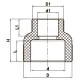 Муфта редукционная ВВ 32x25 PPR Koer K0034.PRO