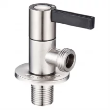 Кран для подключения сантехприборов Zerix VAL-11-1/2x1/2 из нерж.стали SUS304