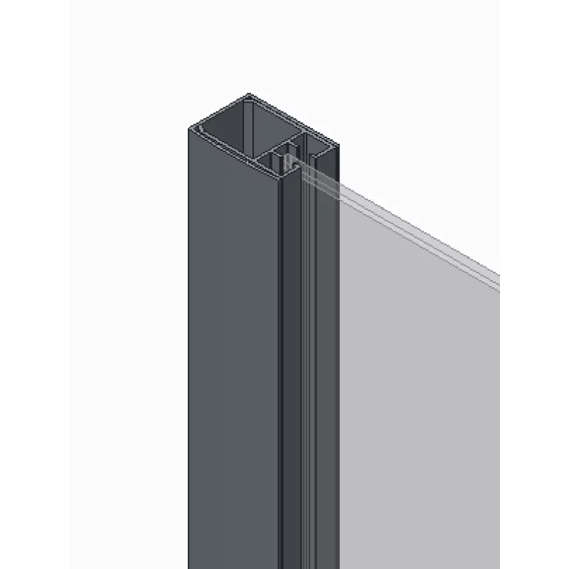 Шторки стеклянные на ванну Koer SR BS04-95x140-TR-07 прозрачное стекло 6мм, графит