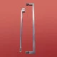 Шторки стеклянные на ванну Koer SR BS04-95x140-TR-07 прозрачное стекло 6мм, графит