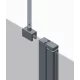 Шторки стеклянные на ванну Koer SR BS04-95x140-TR-07 прозрачное стекло 6мм, графит