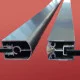 Шторки стеклянные на ванну Koer SR BS04-95x140-TR-07 прозрачное стекло 6мм, графит