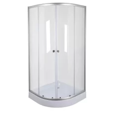 Душевая кабина без поддона Mixxus PLAIN SC01-90x90x185-TR CHROME прозрачное стекло 4мм