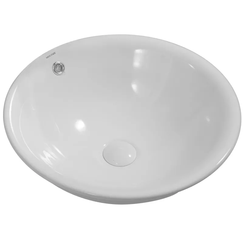 Раковина врезная на столешницу MIXXUS PREMIUM TOPPER-1601 470х470х180mm с переливом