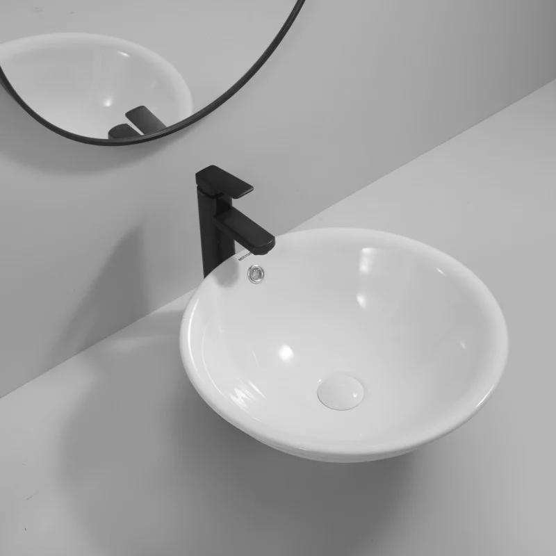 Раковина врезная на столешницу MIXXUS PREMIUM TOPPER-1601 470х470х180mm с переливом