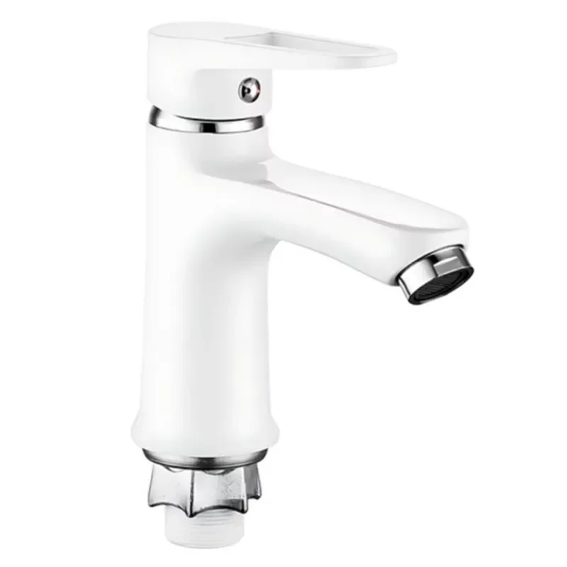 Смеситель для умывальника Mixxus Elba 001 (NUT) WHITE (без подвода)