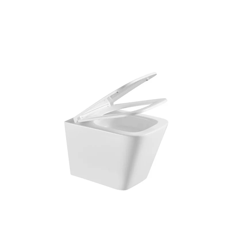 Подвесной унитаз Mixxus Premium Quadro-0301-T3 490x340x360mm, система смыва TORNADO 3.0